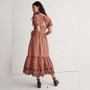 Madewell Red and Black Maxi Dress